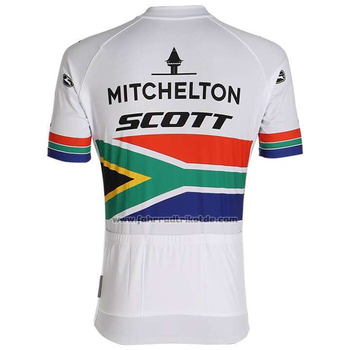 2020 Fahrradbekleidung Mitchelton-scott Champion Afrika Trikot Kurzarm und Tragerhose